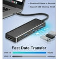thumbnail image 6 of USB 3.0 to HDMI Adapter (7-in-1), USB 3.0 Hub with HDMI 1080P, USB C Data & Power Ports, Docking Station for Monitor, PC, Laptop, Desktop Support Windows 7/8/10 & Mac OS, 6 of 7