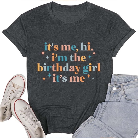 sunshuilll Printed Crew Neck Short Sleeve Casual T-Shirts, Women's