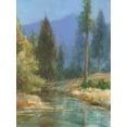 thumbnail image 2 of Nai, Danhui 15x18 Gold Ornate Wood Framed with Double Matting Museum Art Print Titled - Western Pines, 2 of 4