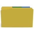 MyOfficeInnovations Colored 3-Tab File Folders Legal Assorted Colors ...