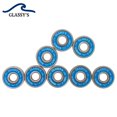 thumbnail image 4 of Glassy's Ceramic Bearings (8 Pack), ABEC 9 High Speed Skateboard Bearings with Washers, Spacers and a Glassy's Sticker (Silver), 4 of 6
