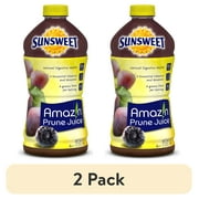 (2 pack) PR Sunsweet AmazIn 100% Juice, Prune, 64 fl oz, 1 Count