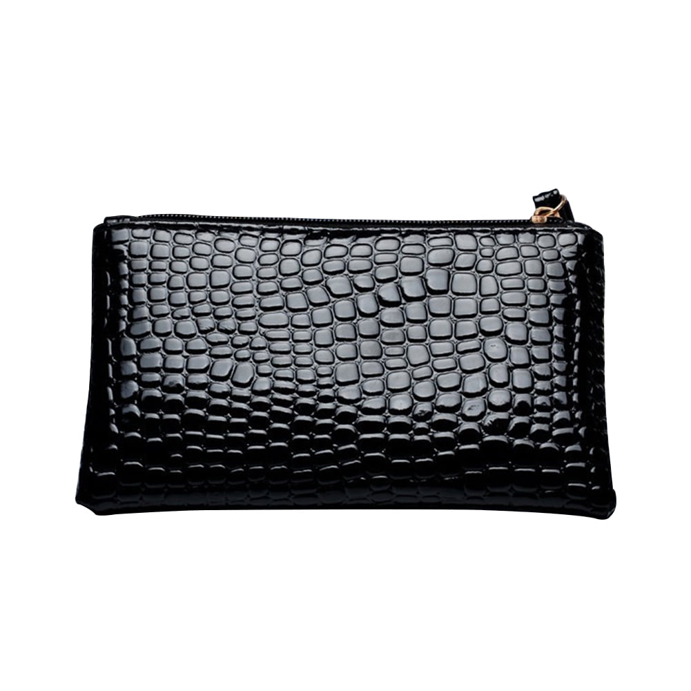 Crocodile Leather Handbag Women Purse Small Wallet Lady Clutch Bag Phone Bag 