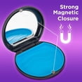 thumbnail image 4 of Click It Retainer Case, Slim Orthodontic Aligner Holder with Removable Silicone Tray and Magnetic Closure (Black & Blue), 4 of 5