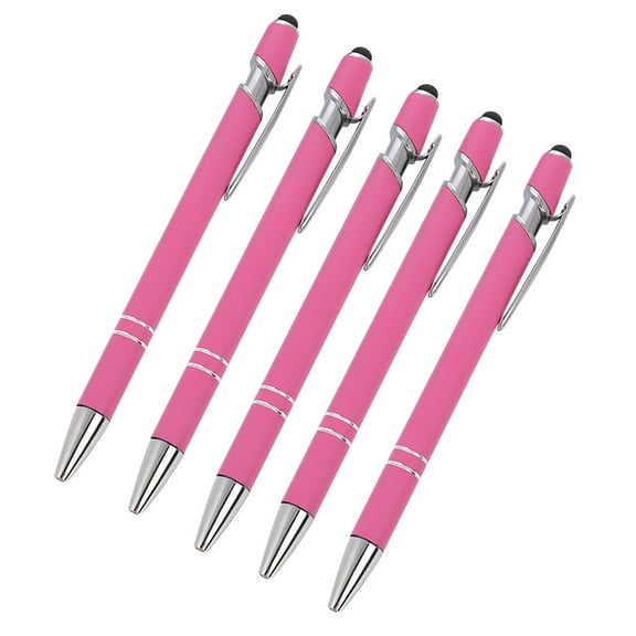 Yhmxh Ballpoint Pen with Stylus Tip, 2 in 1 Stylus Stylish Pen, Smooth Writing Premium Metal Stylus Pen for Touch Screens, Black Ink, 1.0 mm Medium Point Stylus Pen for Touch Screens
