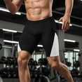thumbnail image 2 of BRANROY Men's Swim Training Compression Shorts - Lightweight Color-Block Quick-Dry Athletic Shorts for Men,Gym Shorts and Running Shorts,Black,L, 2 of 8