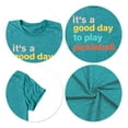 thumbnail image 6 of Pickleball Shirts Womens T Shirt Short Sleeve Graphic Tee Casual Player Top Green XXL, 6 of 6