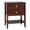 Brown, variant on 2 Drawer Solid Pine Wood Nightstand with Storage Shelf, Rustic Style Slatted Frame, White Bedside Table for Bedroom Guest Room