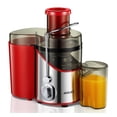 thumbnail image 1 of Juicer Machines, Extractor Juilist de boca ancha de 3 pulgadas de potencia máxima de 800 W, para verduras y frutas con ajuste de 3 velocidades, motor de 400 W, fácil de limpiar, rojo, 1 of 5