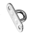 thumbnail image 4 of 4 Pcs 3.1 Inch 304 Stainless Steel Ceiling Hooks Pad Eyes Plate Marine Hardware Hooks with Screws, 4 of 4