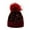 RD2, variant on Glisme Winter Hat Women Outdoor Warm Knitted Hat Dyed Sequined Hat Ear Hat In Versatile Accessory Black