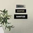 thumbnail image 4 of Basic Sanitize Sign (Yellow / Black) - Large, 4 of 5