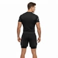 thumbnail image 3 of alpinario Men's Compression T-Shirt Moisture Wicking Breathable Short Sleeve Gym Workout High Elastic Dry Fit Baselayer Rash Guard Running Undershirt, 3 of 7