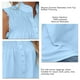 thumbnail image 5 of Camiseta sin mangas para mujer camiseta sin mangas de verano para mujer camisas informales de poliéster sin mangas chaleco con cuello de botones lavable a máquina ANGGREK Otros, 5 of 5