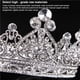 thumbnail image 3 of Soidarity Crystal Queen Accesorio Corona redonda completa de boda Cuidado del cabello astilla Soidarity  CE003113-02, 3 of 6