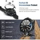 thumbnail image 3 of [Paquete de 2+2] Compatible con Samsung Galaxy Watch 3 45 mm Protector de pantalla y estuche, 2 paquetes de película protectora de vidrio templado y 2 paquetes de accesorios de cubierta de reloj de, 3 of 7
