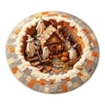 thumbnail image 2 of 3D Visual Halloween Pattern Area Rug, Soft Wear Resistant Floor Covering, Non- Backing Easy Clean Seasonal Rug for Living Room, Entryway, Bedroom Halloween Home Decor (A-16in), 2 of 4