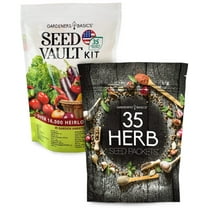 Gardeners Seed Vault Kit - 70 Varieties of Vegetable and Herb Seeds for Your Garden
