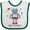 White and Green, variant on Inktastic Robot Big Brother II Boys Baby Bib
