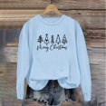 thumbnail image 2 of Chandails de Noël pour Femmes, Manches Longues Col Rond Mode Décontractée Hiver et Automne Pull Chandail en Molleton, Cadeaux de Noël (Taille : m), 2 of 3