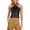 A-Black462, variant on Women's Halter Crop Top Ring Detail Leather Tank Slim Fit Edgy Night Out Camisole