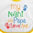 thumbnail image 4 of Inktastic Nani and Papa Love Me Boys or Girls Baby Bib, 4 of 4