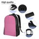 thumbnail image 5 of Fotbe Pink Gingham Mochila de Viaje para Laptop, Mochila Ejecutiva Delgada y Resistente 15.6", 5 of 8