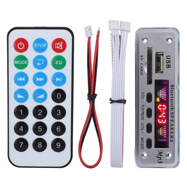 Módulo de decodificación SDM01Bt U-DX Bluetooth 5.0 con pantalla de 4 colores, MP3, FM, APE y FLAC (plateado)