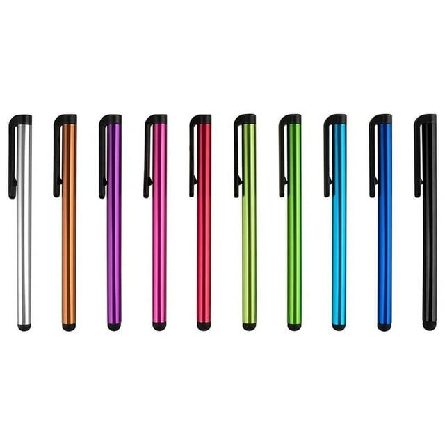 Stylus Pen for Touchscreen 10 Pack Capacitive Screen Stylus for Tablet PC Smartphone Kindle Fire Aluminum Body with Rubber Tip