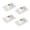 White, variant on RuiJiao Adhesive Multi-Directional Casters, 4Pcs Heavy Duty Universal Wheels with 3 Steel Beads, Quiet Smooth Gliding for Furniture and Boxes, Holds Up to 66lbs (No Drilling Needed)