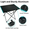 thumbnail image 2 of Active Mind Ltd Folding Camping Table - Lightweight Aluminum Portable Picnic Table with Carry Bag, 16x14x12in for Beach, Hiking, Fishing, BBQ, Outdoor Dining & Travel Accessories, 2 of 9