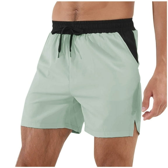 Men's Athletic Shorts Lightweight Quick Dry Workout Casual Shorts Summer Beach Sport Bathing Running Tennis Short Pants