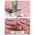 thumbnail image 4 of Super Water Absorbent Memory Foam Bath Mat Cobblestone Bathroom Rugs Machine Washable Bath Rugs 16 x 24 inch, 4 of 10