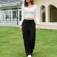 thumbnail image 2 of Birdeem Womens Casual Loose Solid Color Pocket Pants, 2 of 8