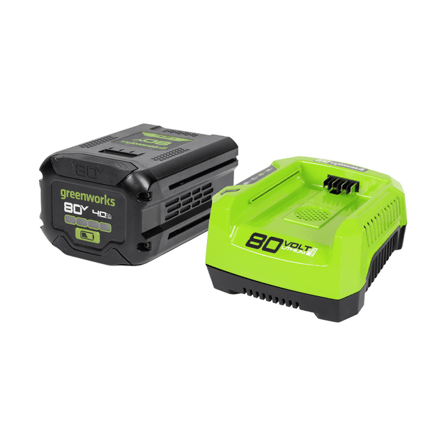 Greenworks Batterie 80V 4,0ah et Ensemble de Chargeur Rapide