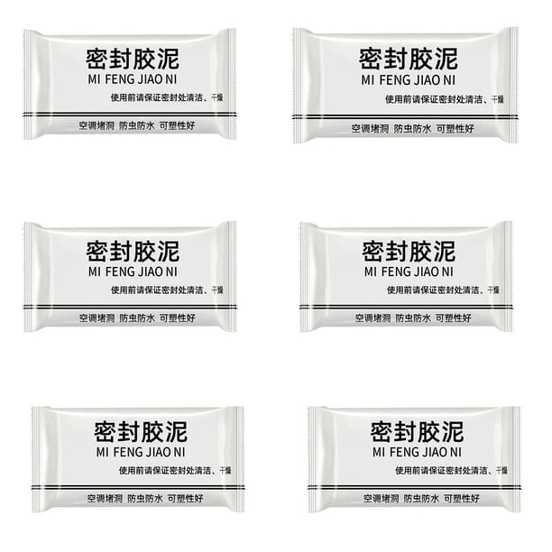 Sellador de Agujeros Ac - Pegamento Flexible para Reparar Tuberías y Paredes, Grietas, Fugas y Agujeros - Paquete de 12 Selladores Impermeables con Retardante de Llama - Seca En 10 Minutos - Funciona