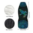 thumbnail image 5 of Binienty Boho Floral Frog Car Seat Covers Front Seats Only 2 Piece Automotive Vehicle Seat Cover Washable Breathable Universal Auto Accessory for SUV Sedan Truck, 5 of 7