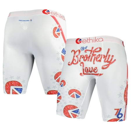 

Men s Ethika White Philadelphia 76ers City Edition Boxer Briefs