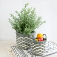 thumbnail image 4 of CoSoTower 3-Pack Stackable Hand Woven Wicker Storage and Laundry Basket with Handles, 4 of 7
