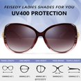 thumbnail image 4 of FEISEDY Women Oversized Polarized Sunglasses Ladies Large Shades Classic Fox Sunglasses B2730, 4 of 12