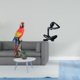 thumbnail image 2 of Escultura de figura de loro, estatua de animal, adorno de escritorio, material de resina, ligero, adecuado para oficina, hogar, jardín, decoración, re, 2 of 8