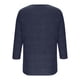 thumbnail image 5 of Mujeres 3/4 Manga Tops Y Blusas Impresas Cuello Redondo Casual Otoño Invierno Blusa, 3/4 Manga Casual Tops para Mujeres, 5 of 7