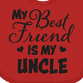 thumbnail image 4 of Inktastic My Best Friend is My Uncle with Hearts Boys or Girls Baby Bib, 4 of 4