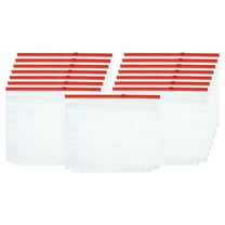 Uxcell A4 Binder Pocket, 15 Pack Letter Size Zipper 3 Holes Binder Pouch for 3-Ring Notebook Binder, Red