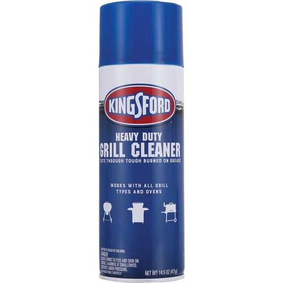 Kingsford Heavy Duty Foaming Grill Cleaner Spray, BBQ Degreaser for Charcoal & Gas Grills, Cuts Grease, Burnt-On Food & Grime, Easy Spray-On Foam for Grill Grates & Surfaces, Aerosol, 14.5 Oz - 6 Pac