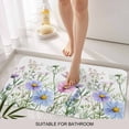 thumbnail image 6 of Spring Floral Doormat Outdoor Entrance 20"x31.5", Watercolor Herbs Summer Botanical Absorb Moisture Dirt Door Mats, Non-Slip Rubber Backing Floor Mats Indoor, Low-Profile Front Door Rugs, 6 of 9
