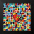 thumbnail image 2 of Vitaletti, Carolee 12x12 Black Modern Framed Museum Art Print Titled - Love of Color I, 2 of 5