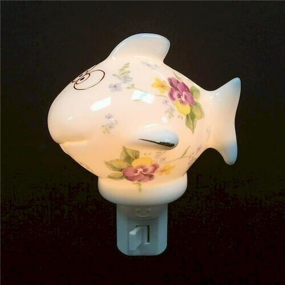Floral Fish Shaped Night Light