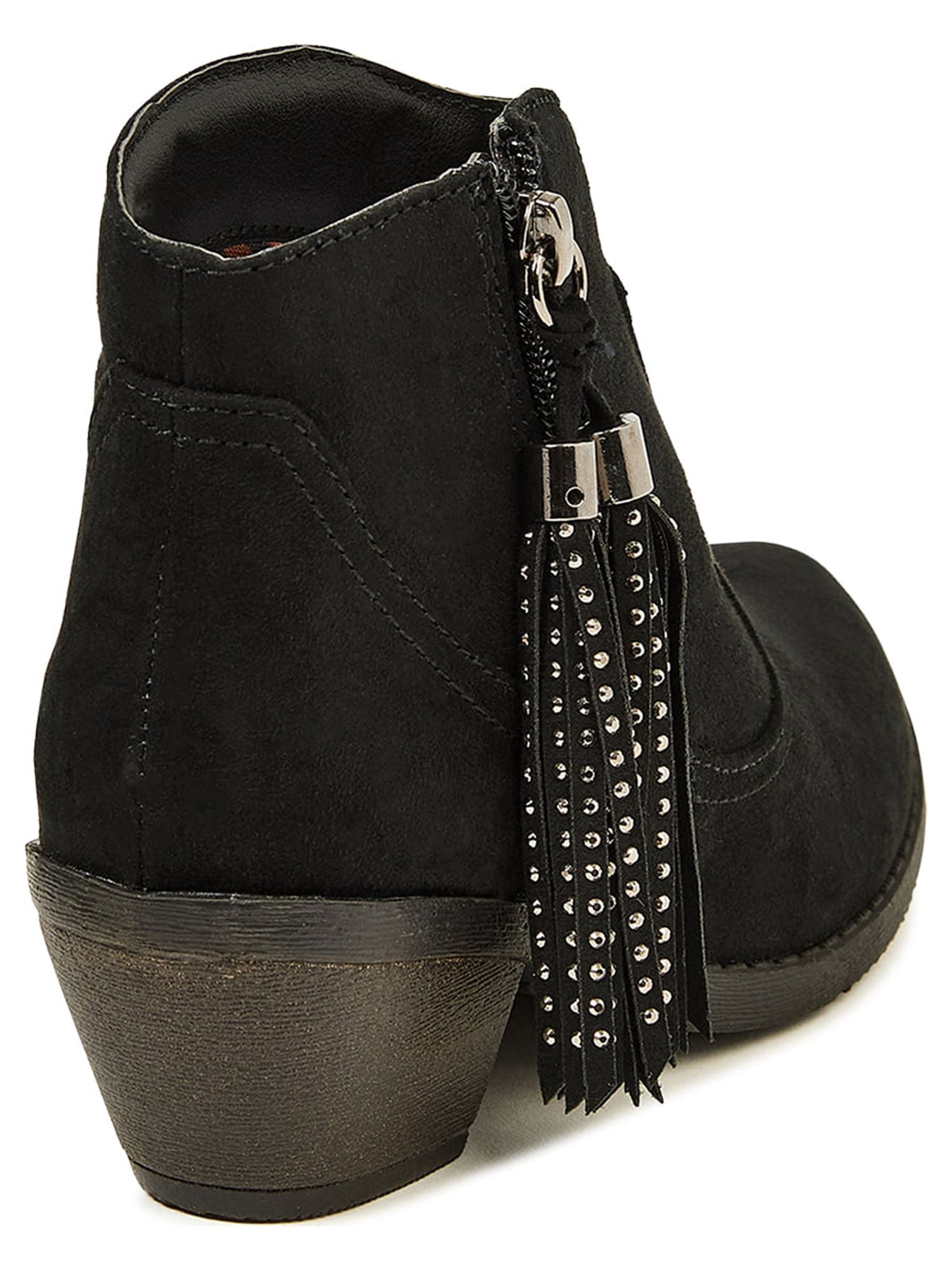 Wonder Nation Little & Big Girl Heeled Rhinestone Fringe Cowboy Boot