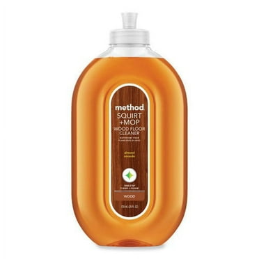 1Pack Method Squirt   Mop Wood Floor Cleaner, Almond Scent, 25 oz Squirt Bottle, 6/Carton (00562CT)